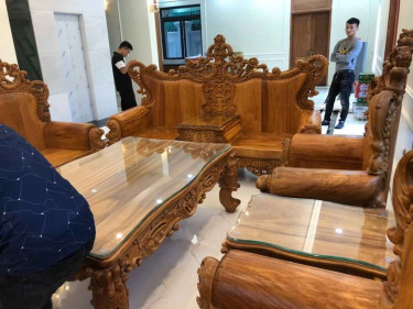 Ghế dài bộ bàn ghế hoàng gia