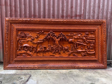 tranh gỗ phong thủy