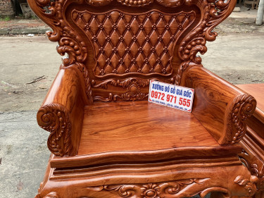 Ghế đơn mẫu Hoàng Gia v5 tay đặc nguyên khối