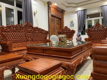 ban ghe hoang gia v5 gỗ hương