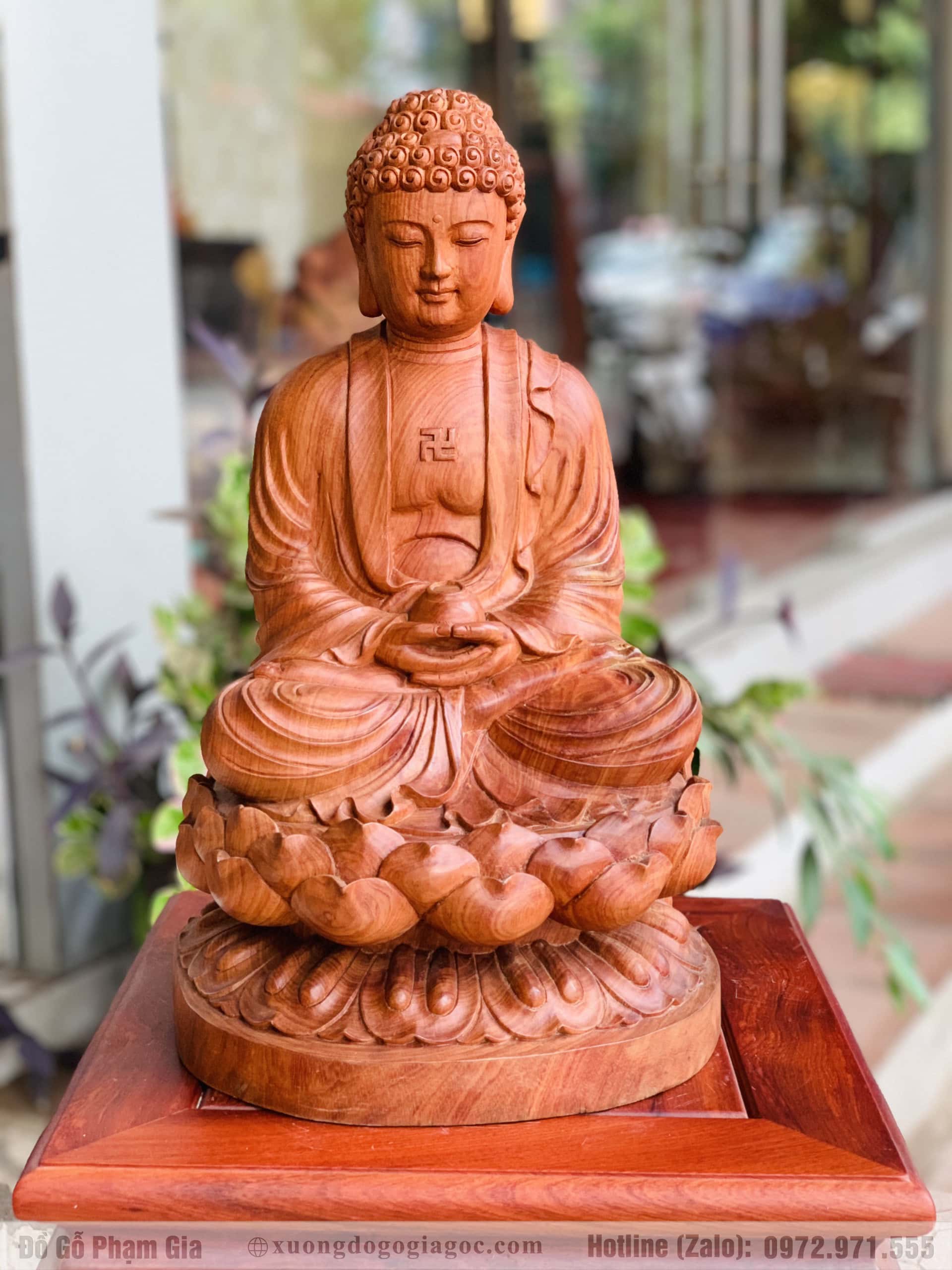 Đức Phật Tổ Như Lai Thiền Định Gỗ Hương Đá - Xưởng Đồ Gỗ Giá Gốc