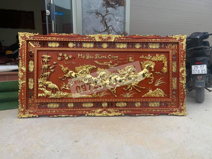 tranh gỗ phong thủy