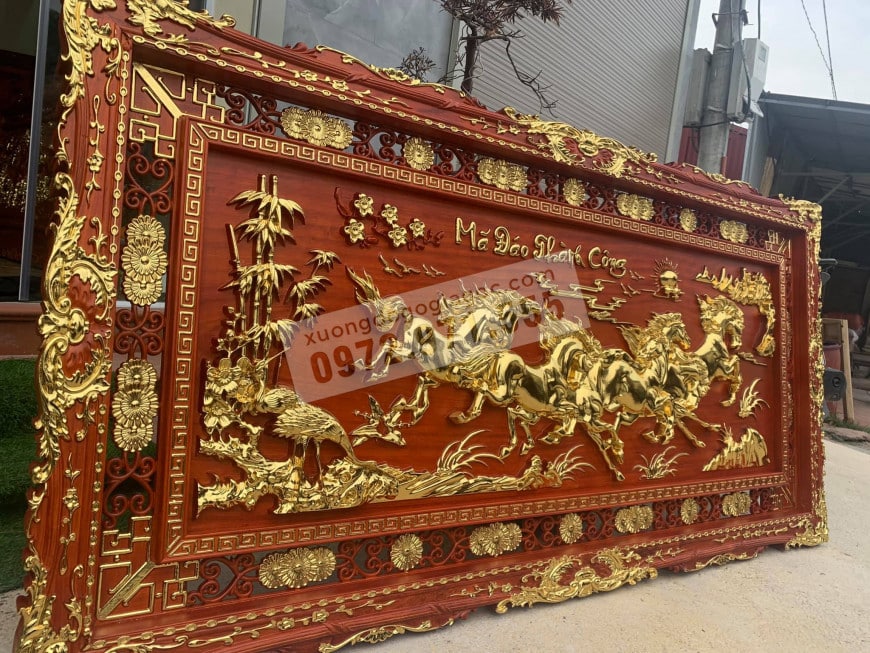 tranh gỗ phong thủy