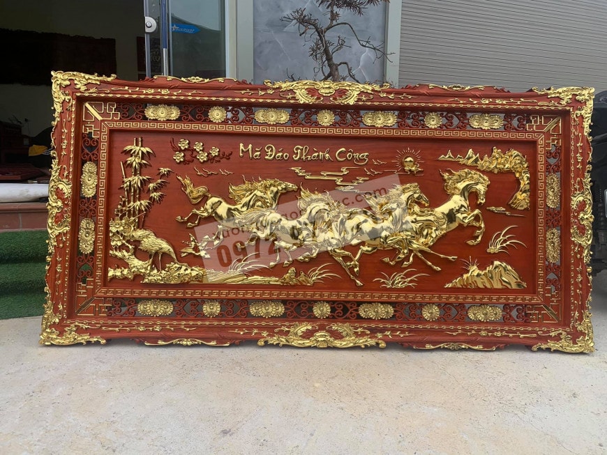tranh gỗ phong thủy