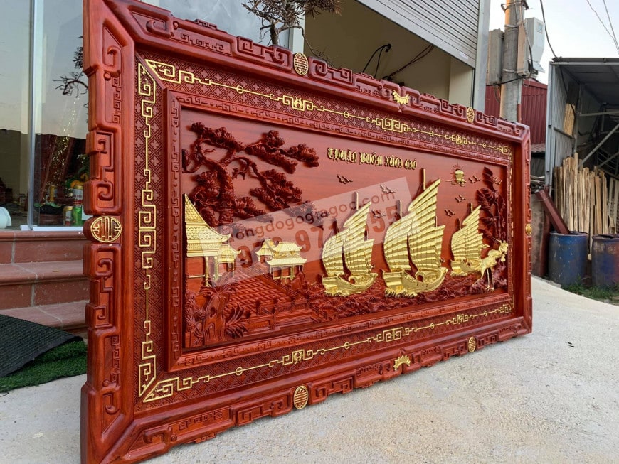 tranh gỗ phong thủy