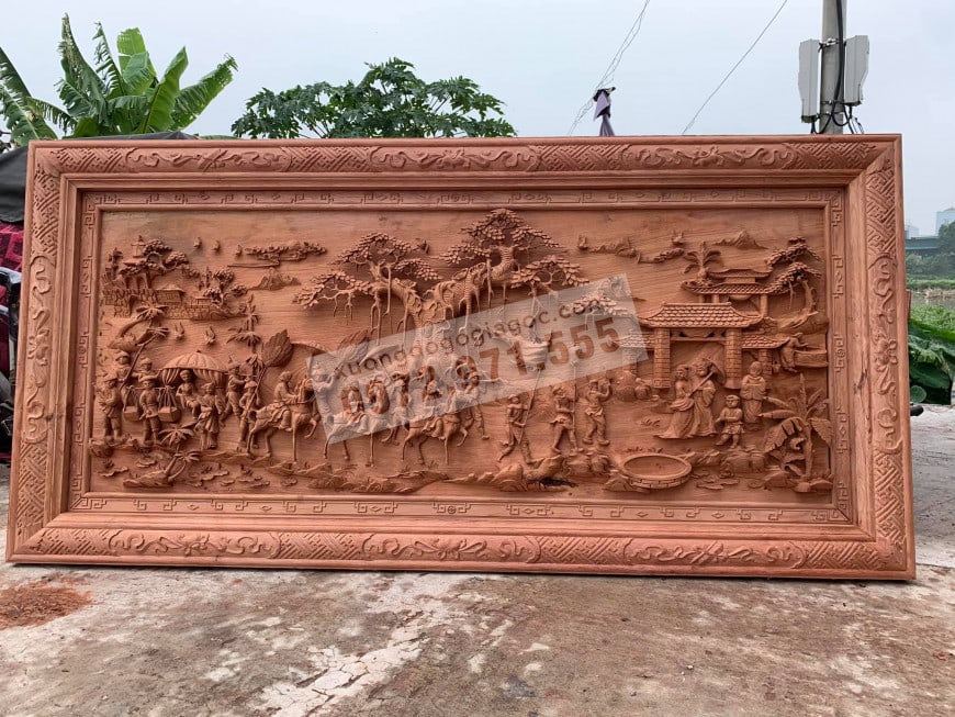 tranh gỗ phong thủy