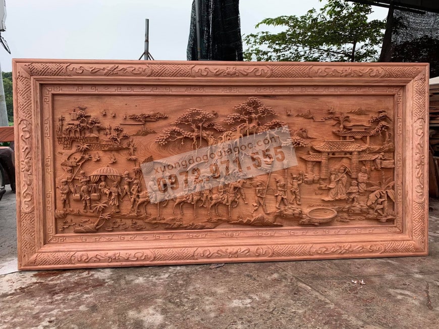 tranh gỗ phong thủy