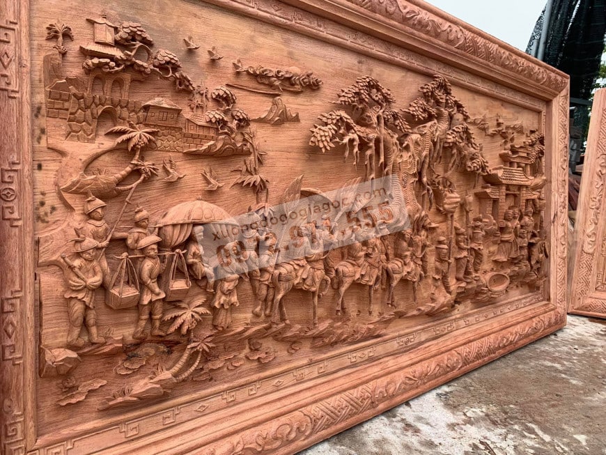 tranh gỗ phong thủy