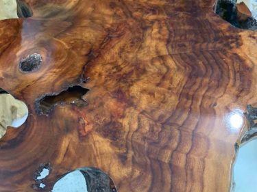 Bàn trà nu xá xị, vân cực đẹp, mùi thơm nức mũi 110x65x10cm