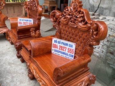 Ghế đơn Hoàng Gia tay đặc liền khối