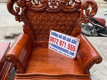 Ghế Hoàng Gia gỗ hương đá vân gỗ đẹp