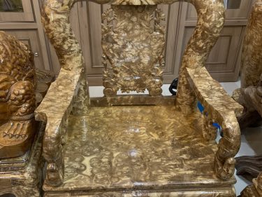 Bộ ghế phòng khách Minh Quốc Đào gỗ nu nghiến tay cột 12