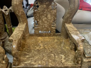 Ghế đơn mẫu Minh Quốc Đào gỗ nu nghiến cao 1,17m, rộng 87cm, sâu 76cm