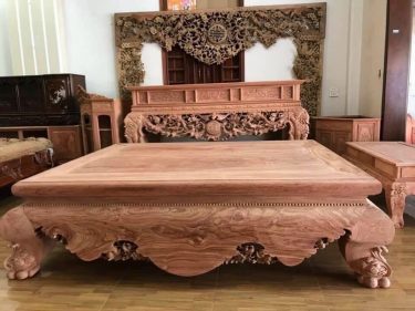 Xem mộc sập gỗ hương đá vân gỗ cực đẹp