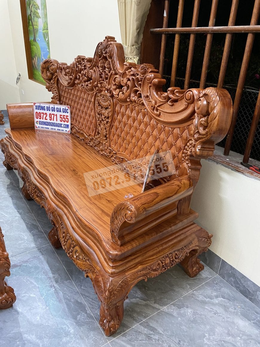 Mặt ghế ngồi nguyên tấm dày 4cm sang trọng độc lạ quý phái