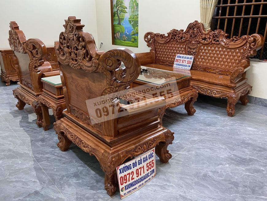 Chương ghế dày 10cm đục 2 mặt