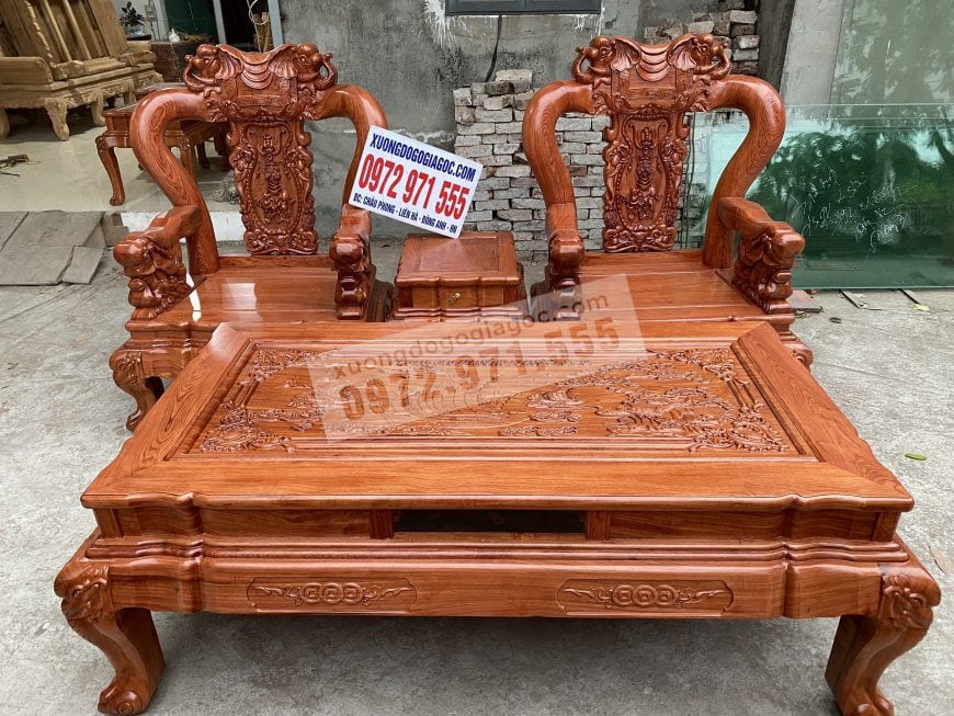 Ghế đơn và đôn kẹp ghế có ngăn kéo để đồ