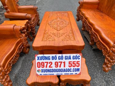 Mặt bàn đục hoa lan tây sang trọng