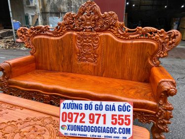 Ghế dài 260cm ván mặt ngồi dày 10cm chương dày 10cm