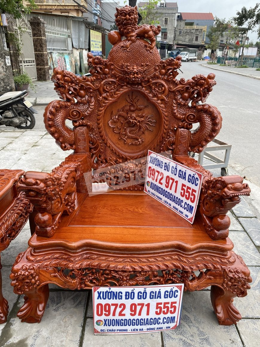 Ghế đơn bộ Rồng đỉnh chân 14