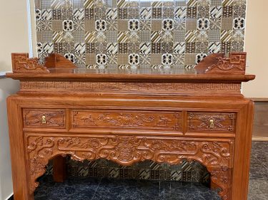 Ban Thờ ( án gian ) Chân 10 Gỗ hương Đá
