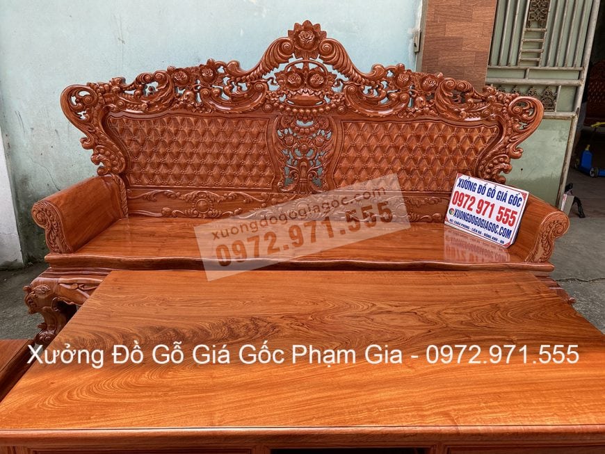Ghế dài chương liền đục 2 mặt