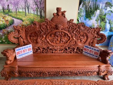 Ghế dài bộ rồng đỉnh chân 16