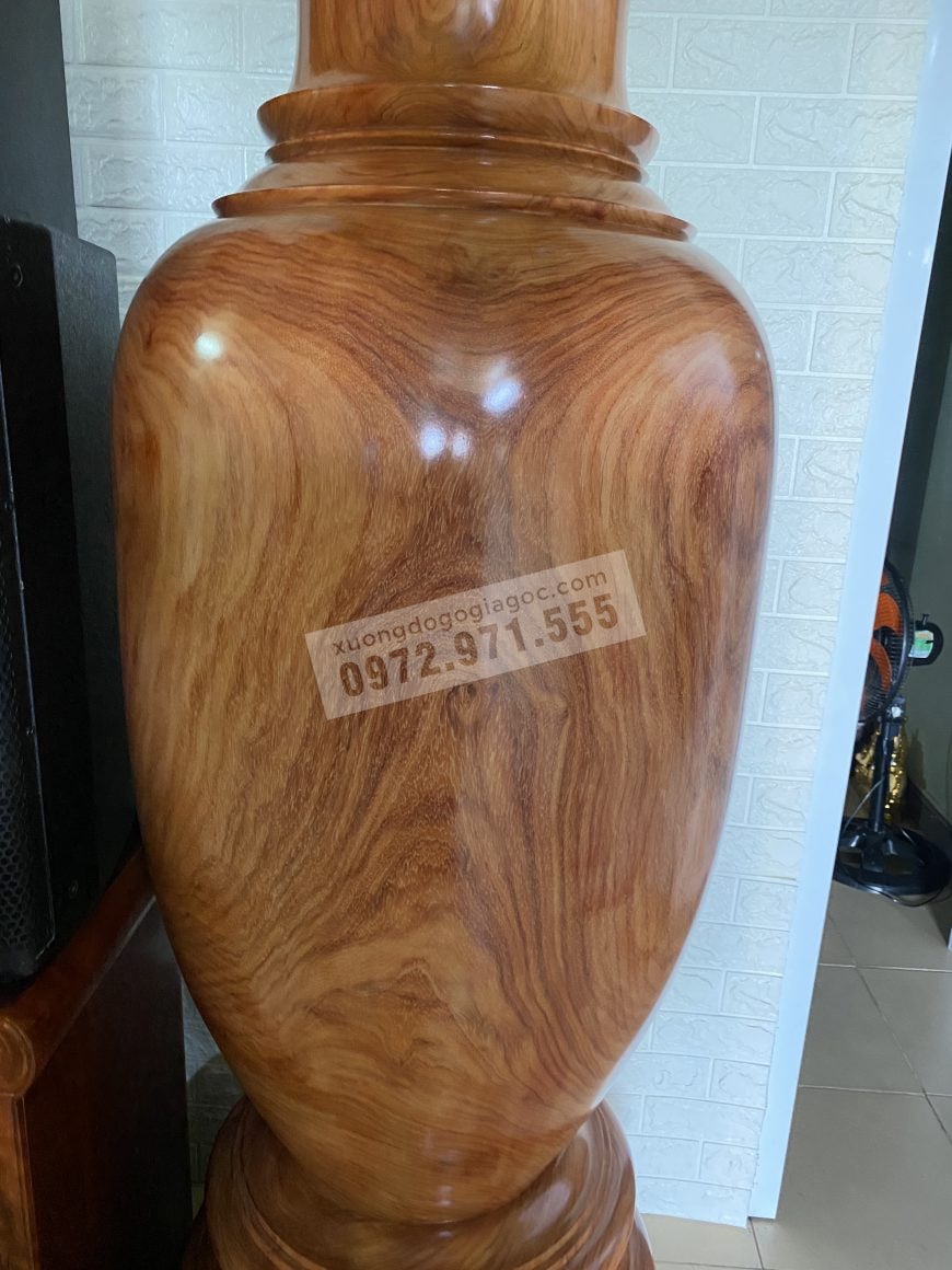 Bụng Lộc bình vân gỗ tuyển chọn đẹp tự nhiên