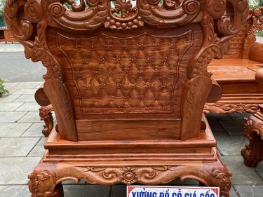 Mặt sau ghế đơn bộ hoàng gia V4 đục như mặt trước