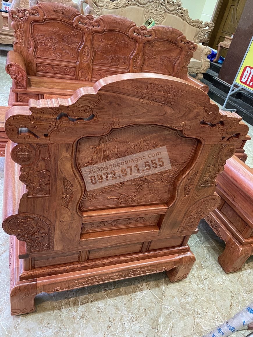 Mặt sau ghế đơn đục trạm như mặt trước