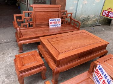 Ghế dài 207cm được các nghệ nhân chọn gỗ đẹp làm lên siêu phẩm