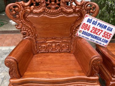 Ghế đơn bộ hoàng gia K5V2 gỗ hương đá chân 14