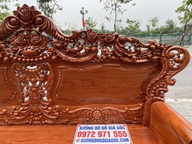 Vách ghế dày 3cm chọn gỗ lựa vân để trơn không đục trám hoa mai