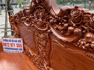 Chương ghế dày 10cm liền khối không ghép đỉnh , đục kênh bông sắc nét