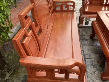 Ghế dài bộ sơn thủy vách cong