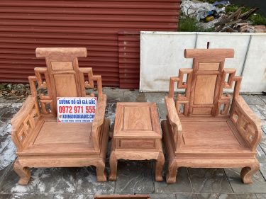 Ghế đơn và đôn kẹp mộc