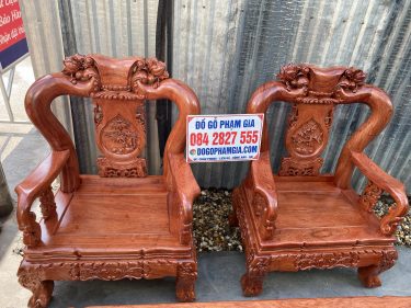 Bộ đôi ghế đơn mẫu quốc đào