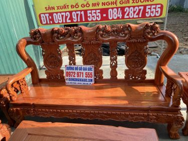 Ghế dài bộ quốc đào tay 12