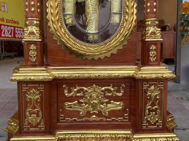 Đồng hồ tứ trụ dát vàng