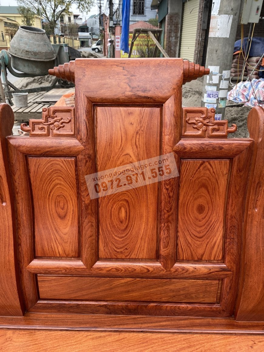 bàn ghế âu á gỗ hương chương cuốn thư