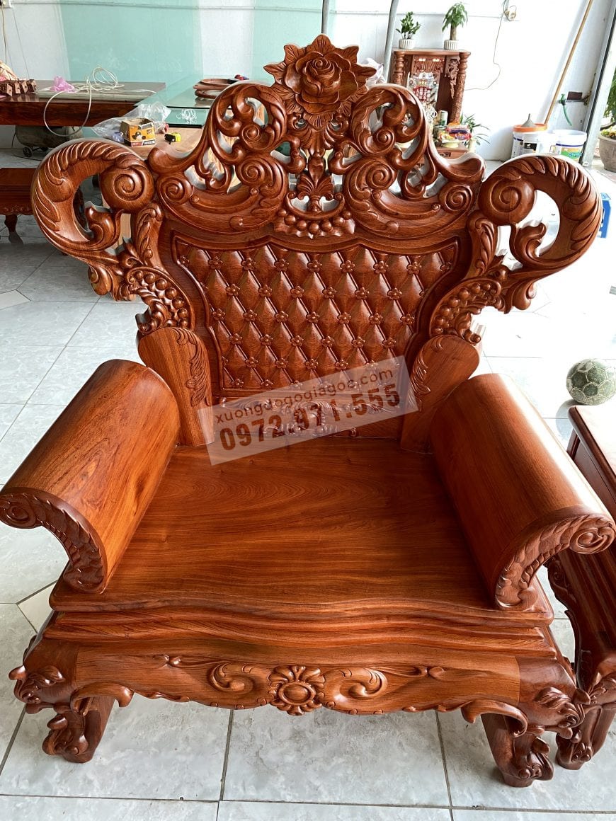 bàn ghế hoàng gia V4 chân 14