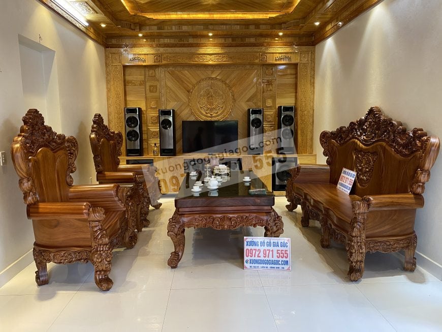 bàn ghế hoàng gia v10
