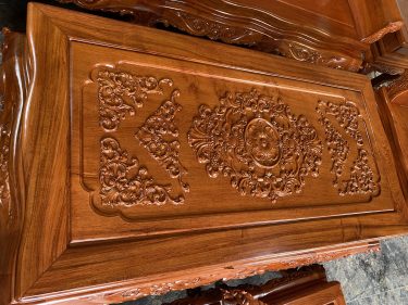 bàn ghế hoàng gia louis k5v2 gỗ hương