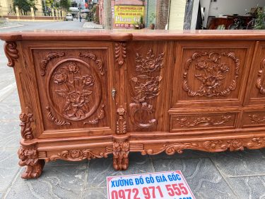 Kệ tivi hoa hồng