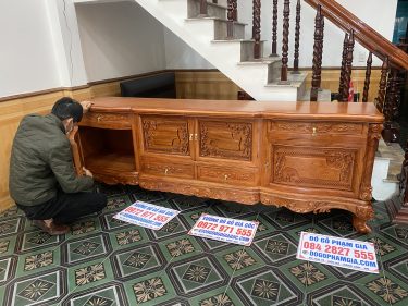 kệ tivi louis gỗ hương