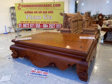 Sập ngồi chân 24 gỗ hương đá