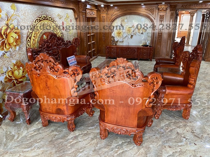 bàn ghế hoàng gia nguyên khối