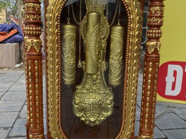 Đồng hồ tứ trụ dát vàng