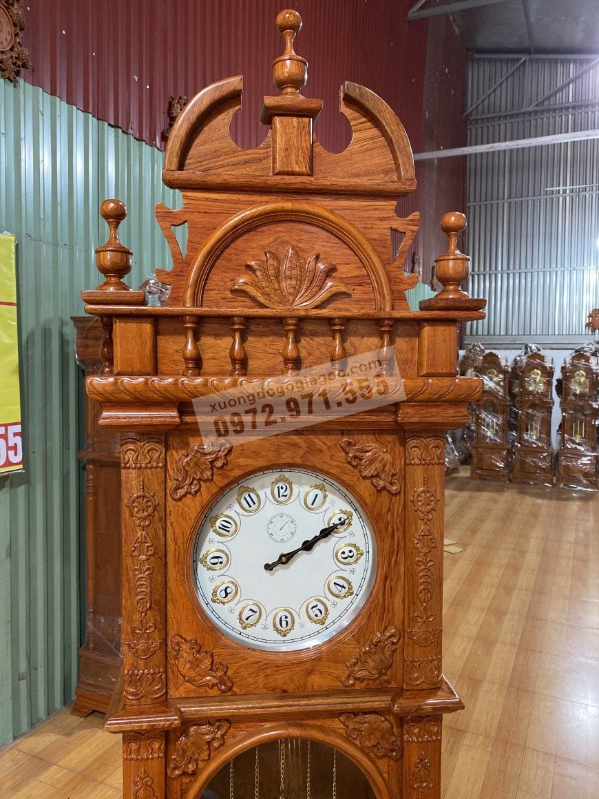đồng hồ cây gỗ hương
