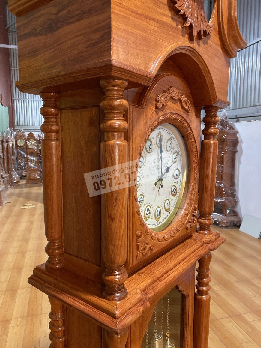 đồng hồ cây gỗ hương